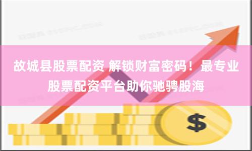 故城县股票配资 解锁财富密码！最专业股票配资平台助你驰骋股海