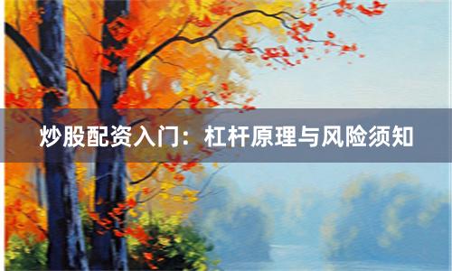 炒股配资入门：杠杆原理与风险须知